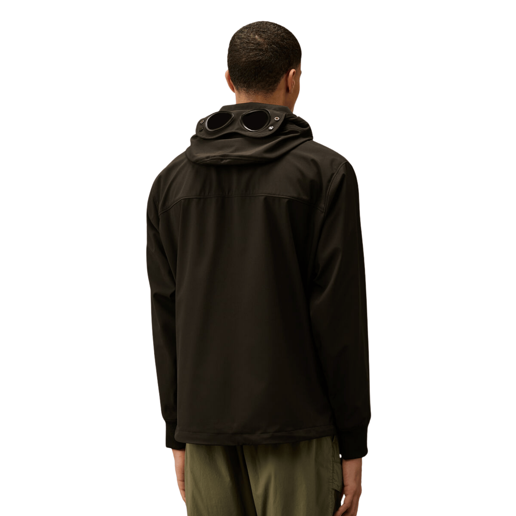 CP Company Shell Goggle Jacket - Black Ironleague