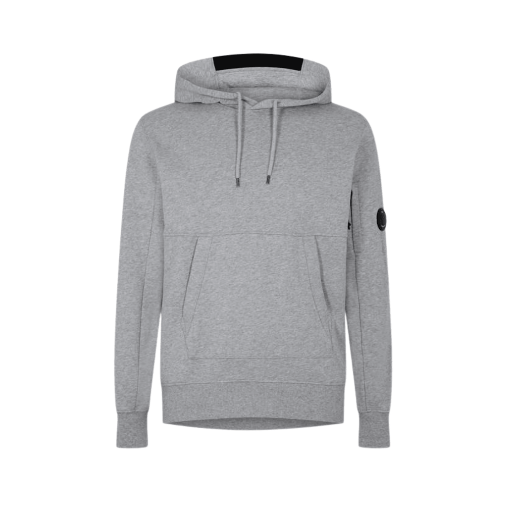 CP Company Raised Fleece Hoodie - Grey Ironleague