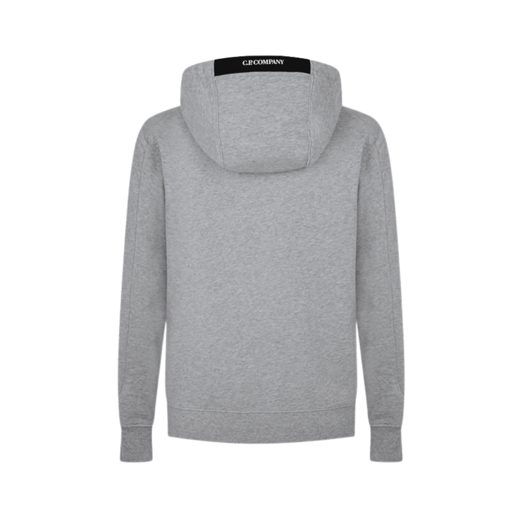 CP Company Raised Fleece Hoodie - Grey Ironleague