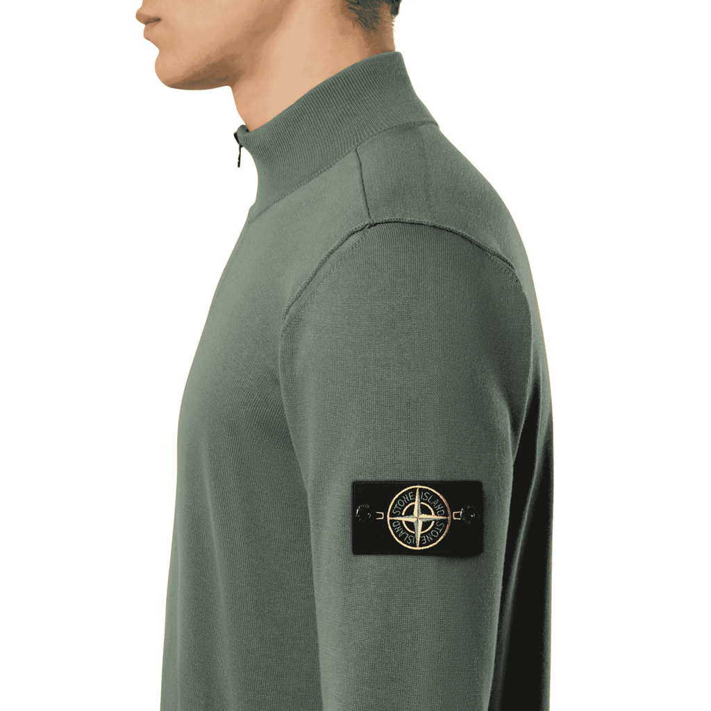 Stone Island Knit Half Zip Fleece - Musk Ironleague