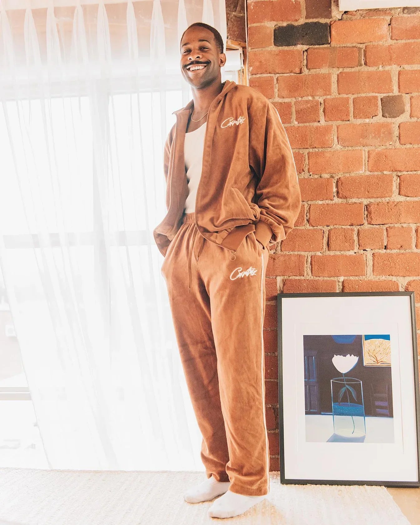 Corteiz Velour Set - Brown Ironleague