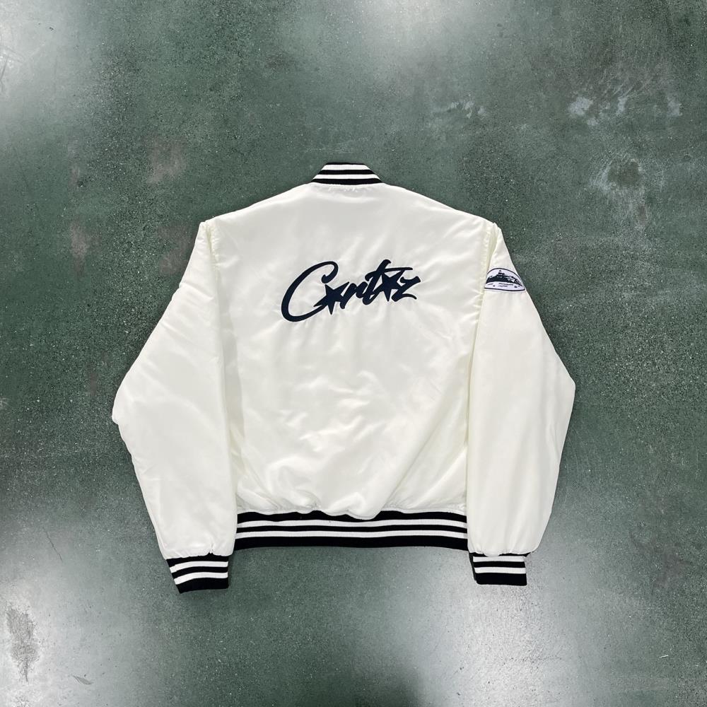 Corteiz Stadium Jacket - White Ironleague