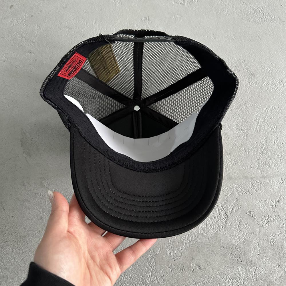 Corteiz Puff Print Trucker Cap - Black Ironleague