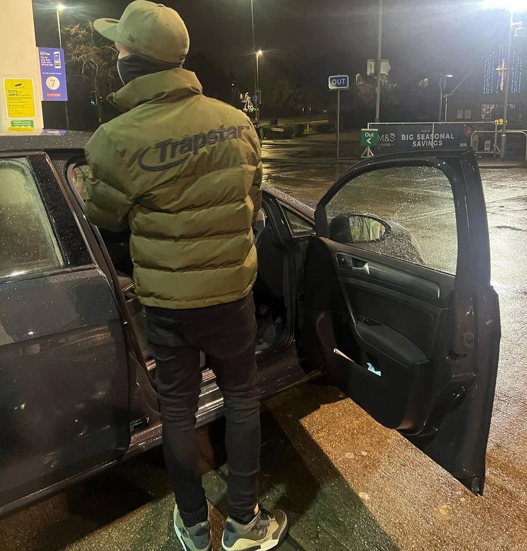 Trapstar Puffer Jacket - Olive Green Ironleague