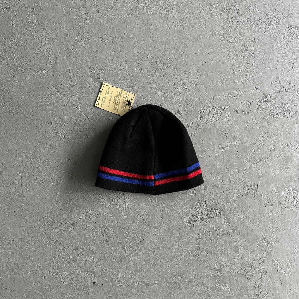 Corteiz Knit Stripe Beanie - Black/Blue/Red Ironleague