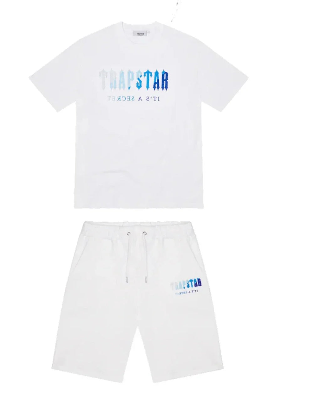 Trapstar Chenille Decoded 2.0 Short Set - White Ironleague