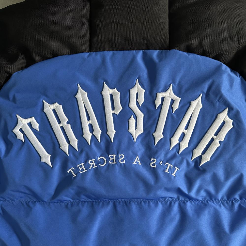 Trapstar Decoded Arch Puffer - Black/Blue Ironleague