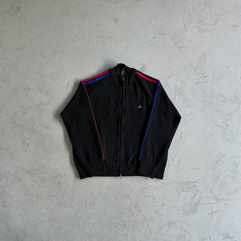 Corteiz Knit Zip-Up Fleece - Black Ironleague