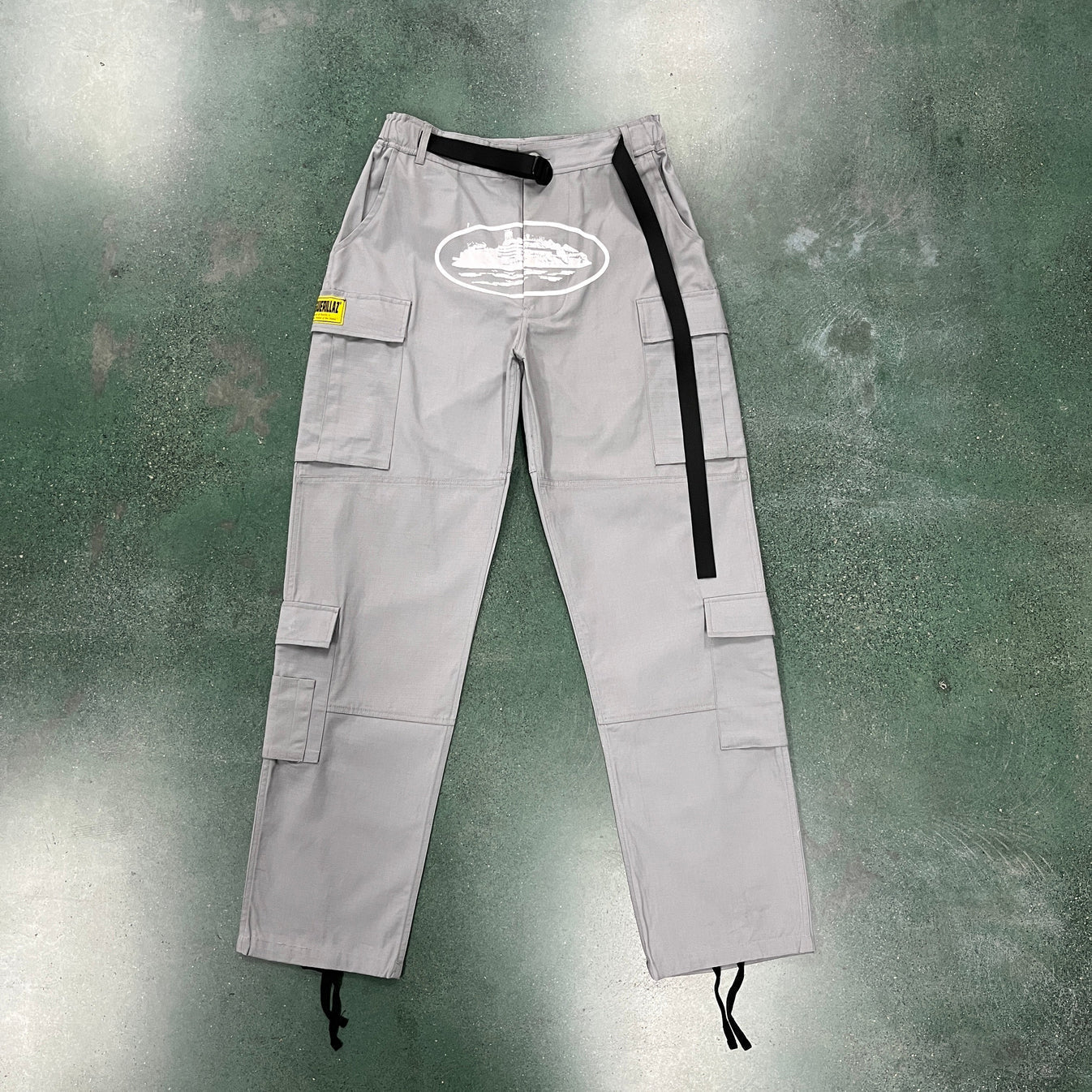Corteiz Island Cargo Pants - Grey Ironleague