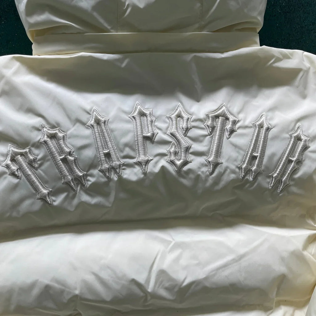 Trapstar Detachable Hooded Puffer Jacket - Cream Ironleague