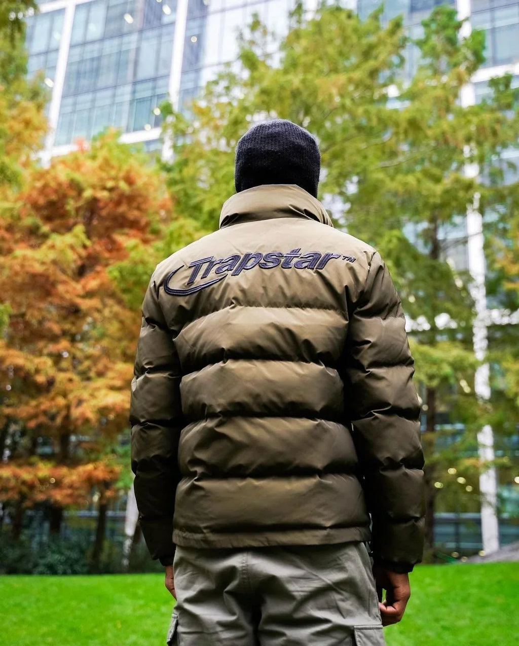 Trapstar Puffer Jacket - Olive Green Ironleague