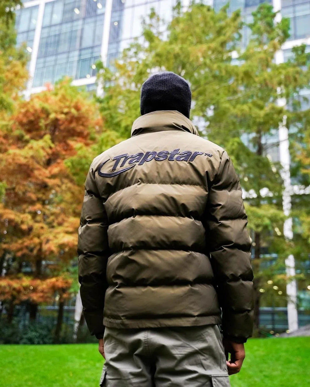 Trapstar Puffer Jacket - Olive Green Ironleague