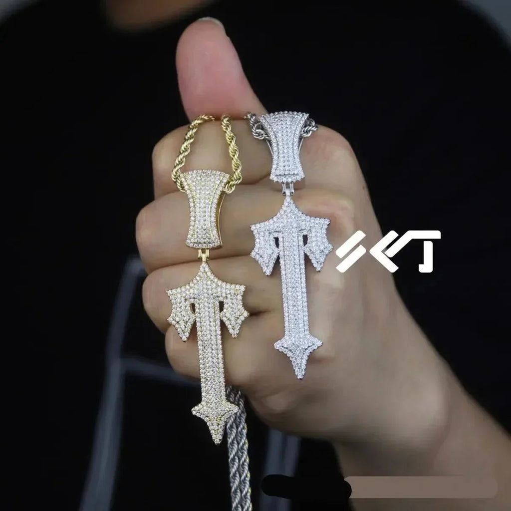 Trapstar Iced Out Necklaces - Silver/Gold Ironleague