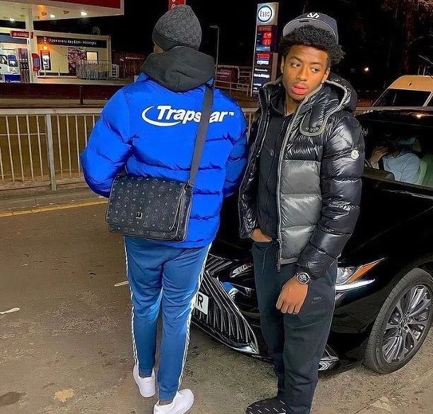 Trapstar Hyperdrive Puffer Jacket - Blue Ironleague