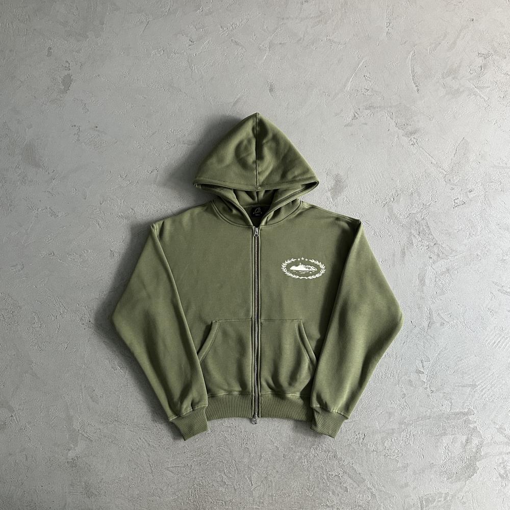Corteiz Superior Royale Zip Set - Army Green Ironleague