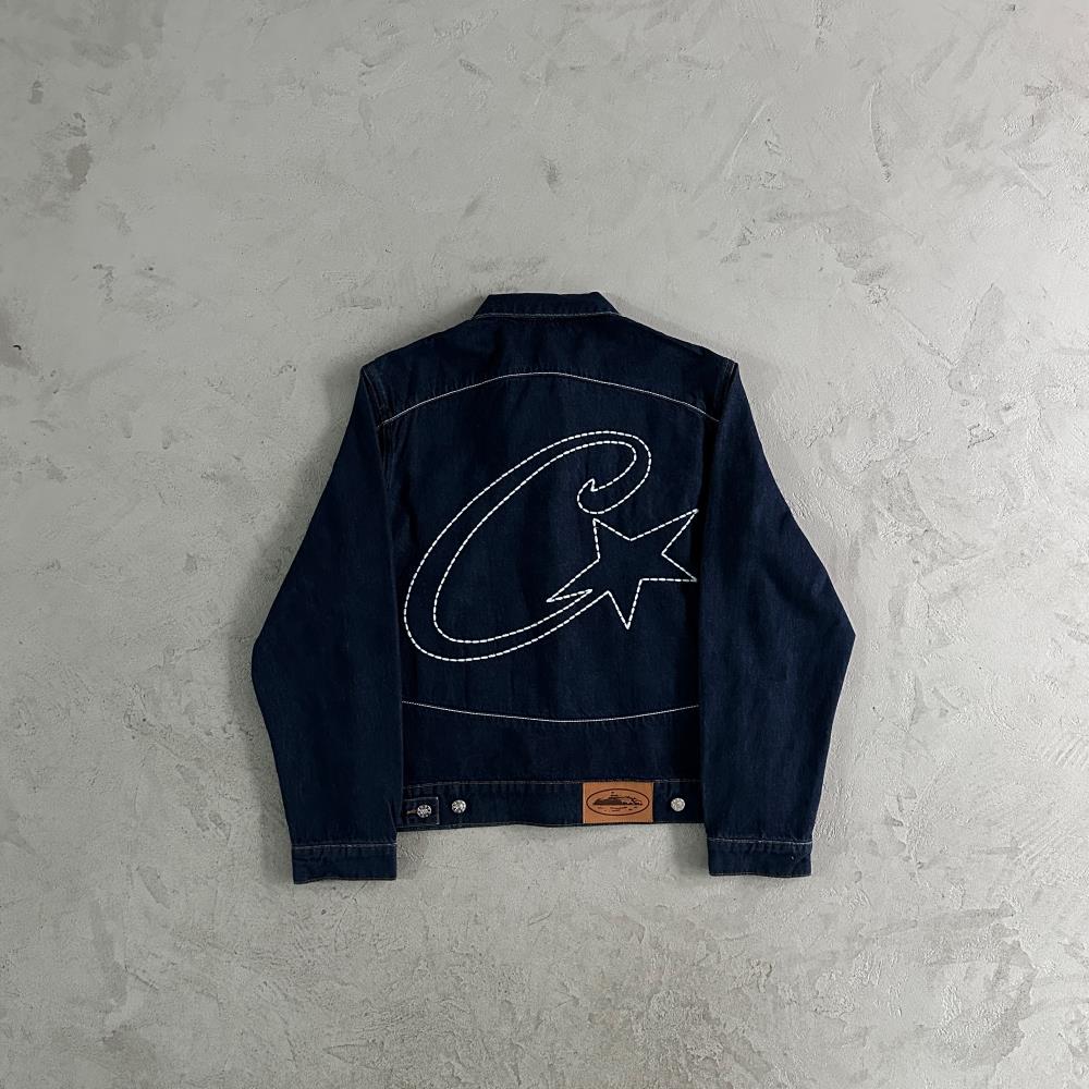 Corteiz C-Star Denim Jacket - Dark Blue Ironleague