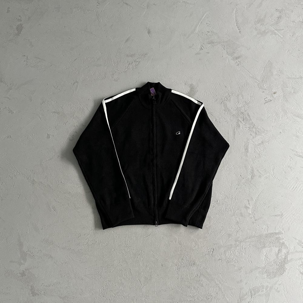 Corteiz Knit Zip-Up Fleece - Black Ironleague