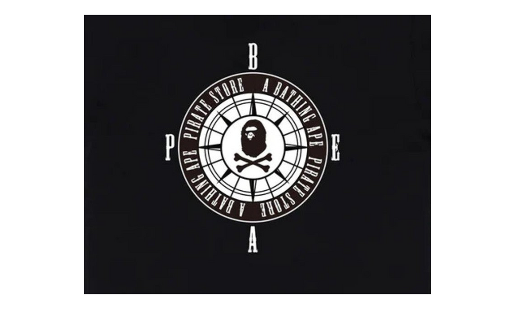 BAPE Pirate Store Compass Tee Black 4J20110007 BLACK