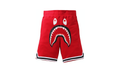 BAPE Shark Basketball Sweatshort Red E42CCECA
