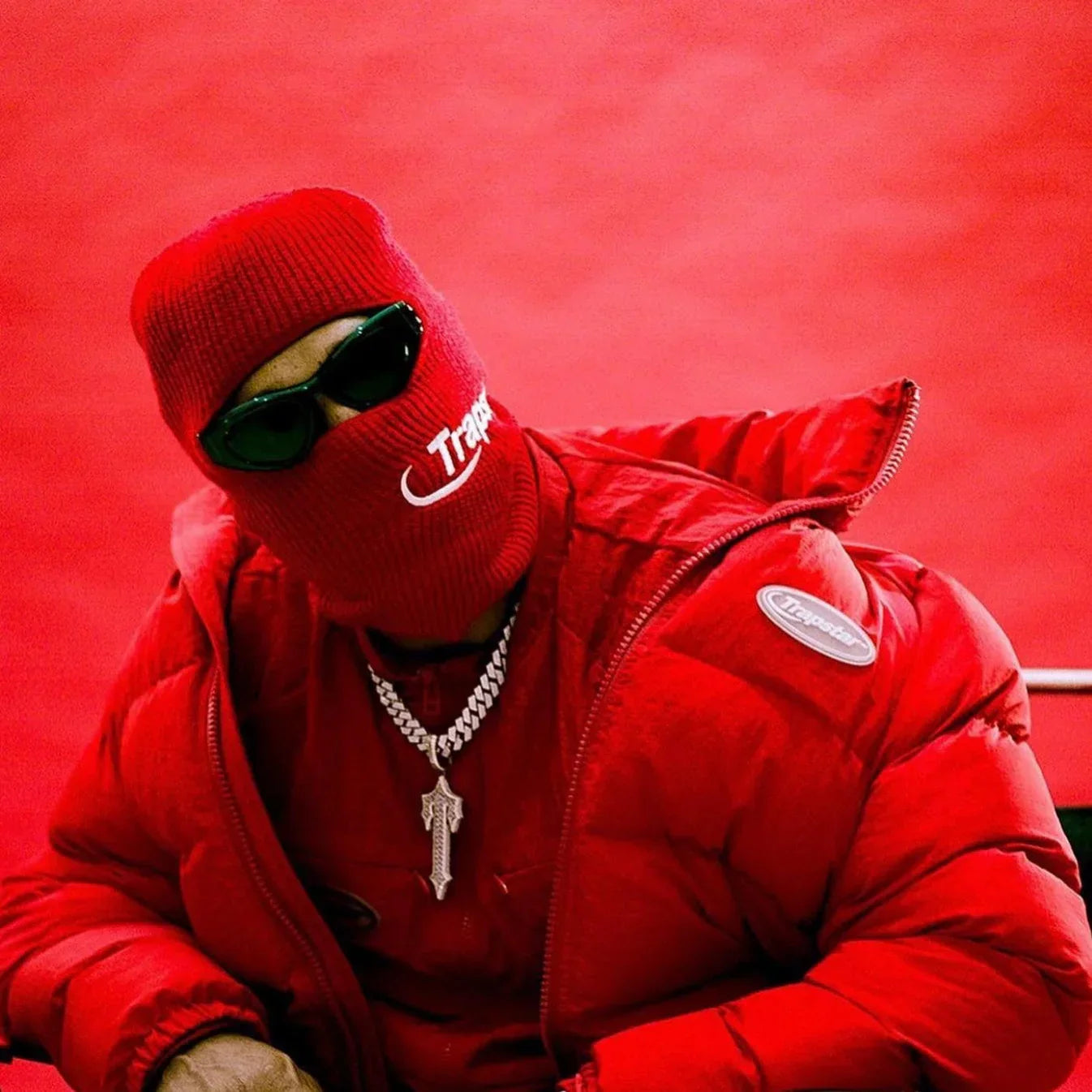 Trapstar Hyperdrive Balaclava - Blue/Red Ironleague