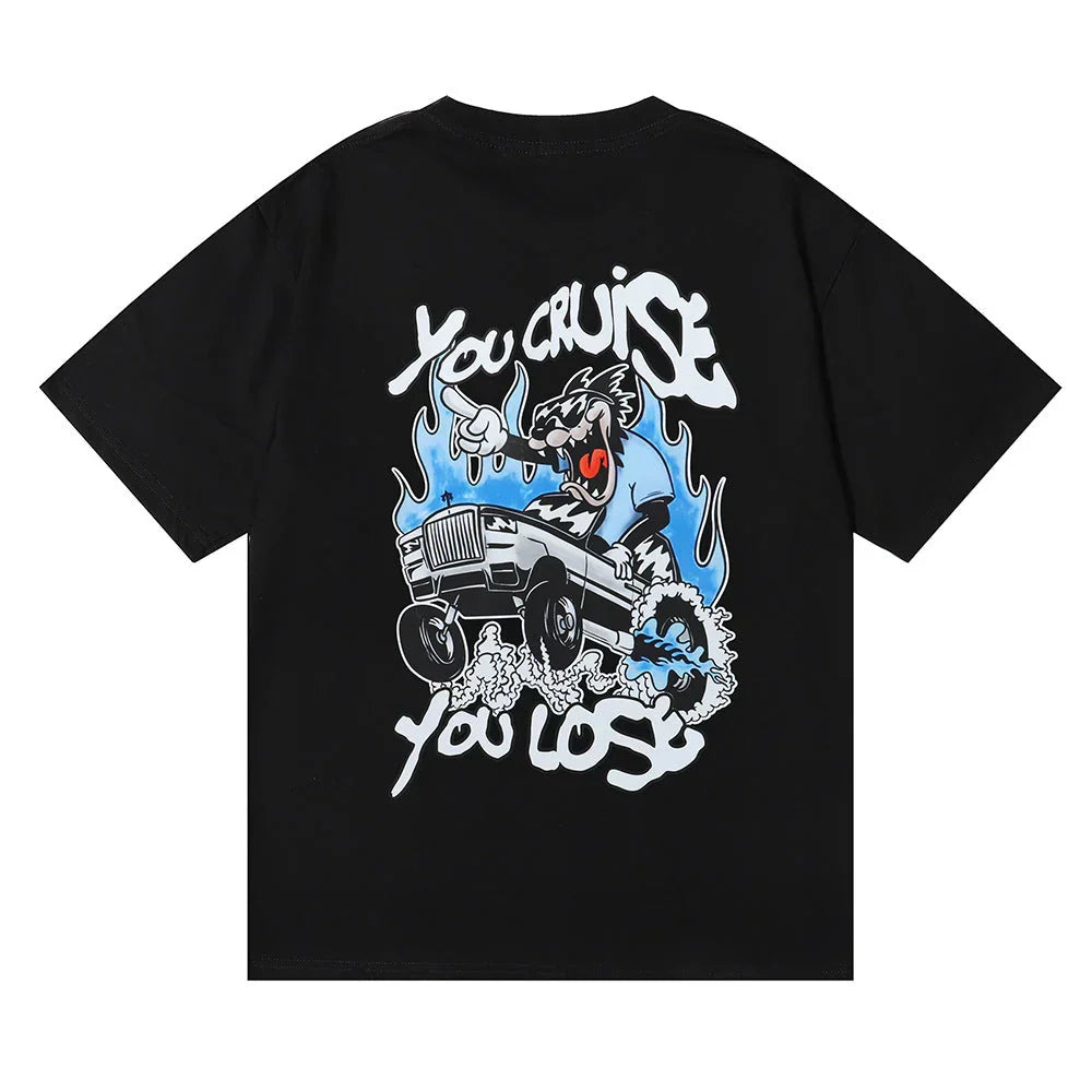 Trapstar You Cruise You Lose 2.0 T-Shirt - Black/White Ironleague