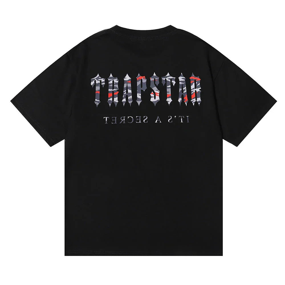 Trapstar Irongate Camo T-Shirt - Black/White Ironleague