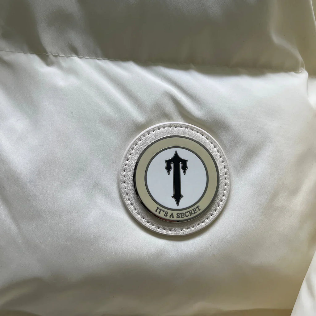 Trapstar Detachable Hooded Puffer Jacket - Cream Ironleague