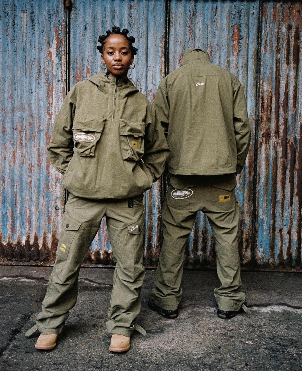 Corteiz Slant Pocket Pants - Military Green Ironleague