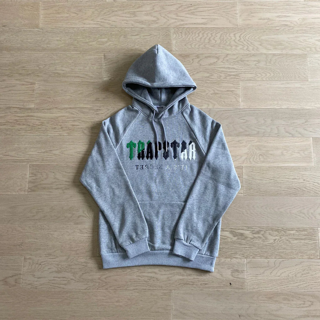 Trapstar Chenille Decoded Tracksuit - Black/Grey Ironleague