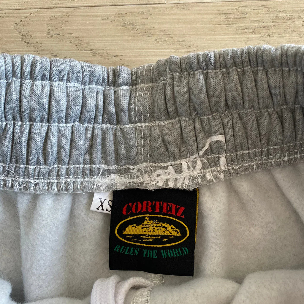 Corteiz All Over Print Joggers - Grey/White Ironleague