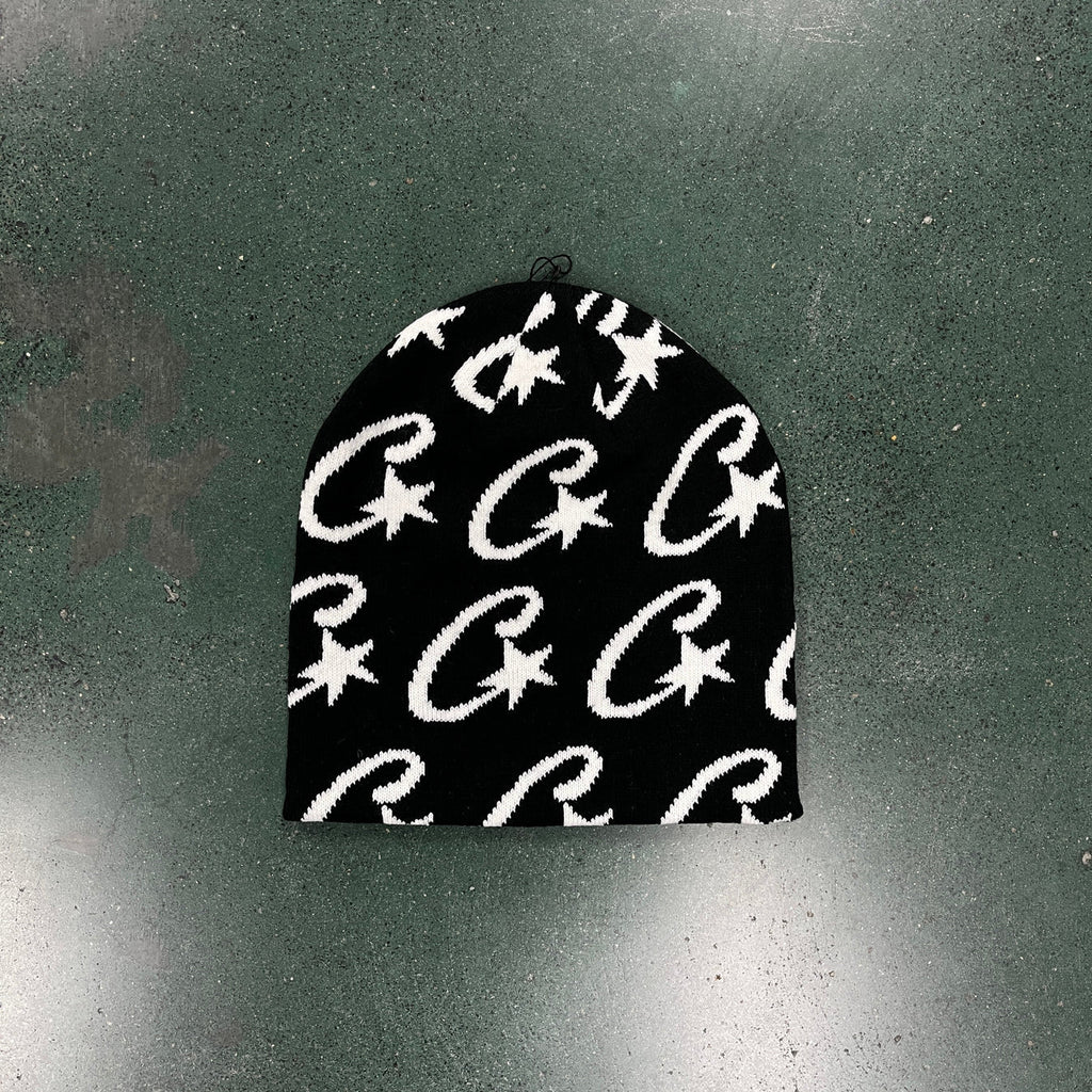 Corteiz C-Starz Monogram Beanie - Black Ironleague