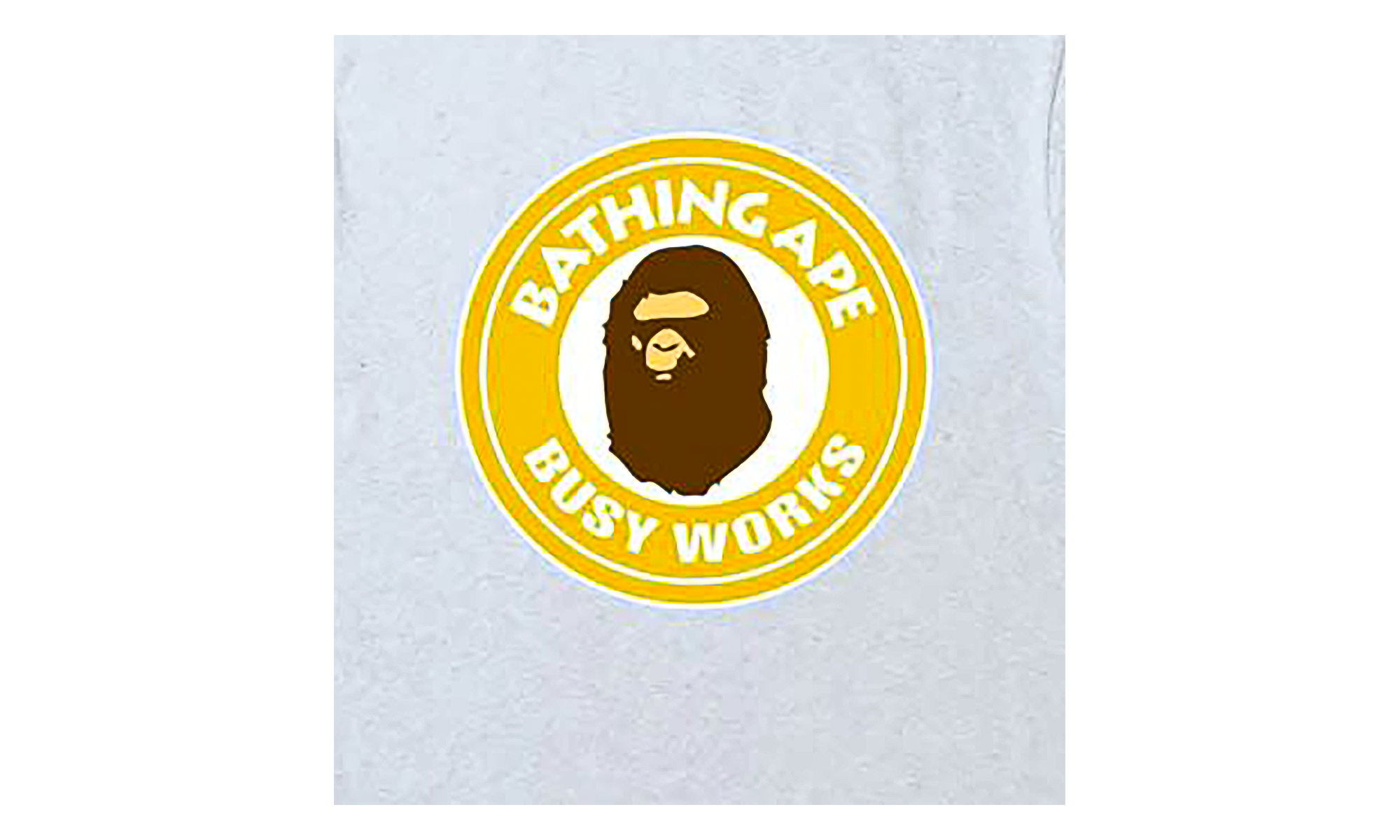 BAPE Colors Busy Works T-Shirt Grey BK0O66HQ