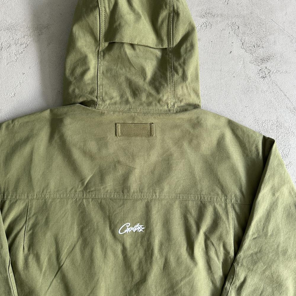 Corteiz Slant Pocket Jacket - Military Green Ironleague