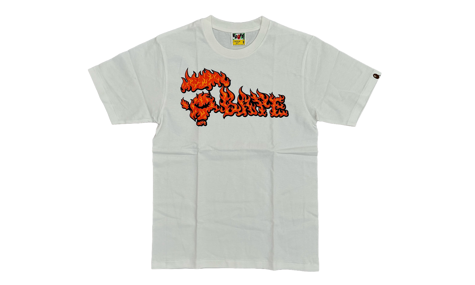 BAPE Flame Ape Face Tee White / Red 1K20 110 034 WHITE RED