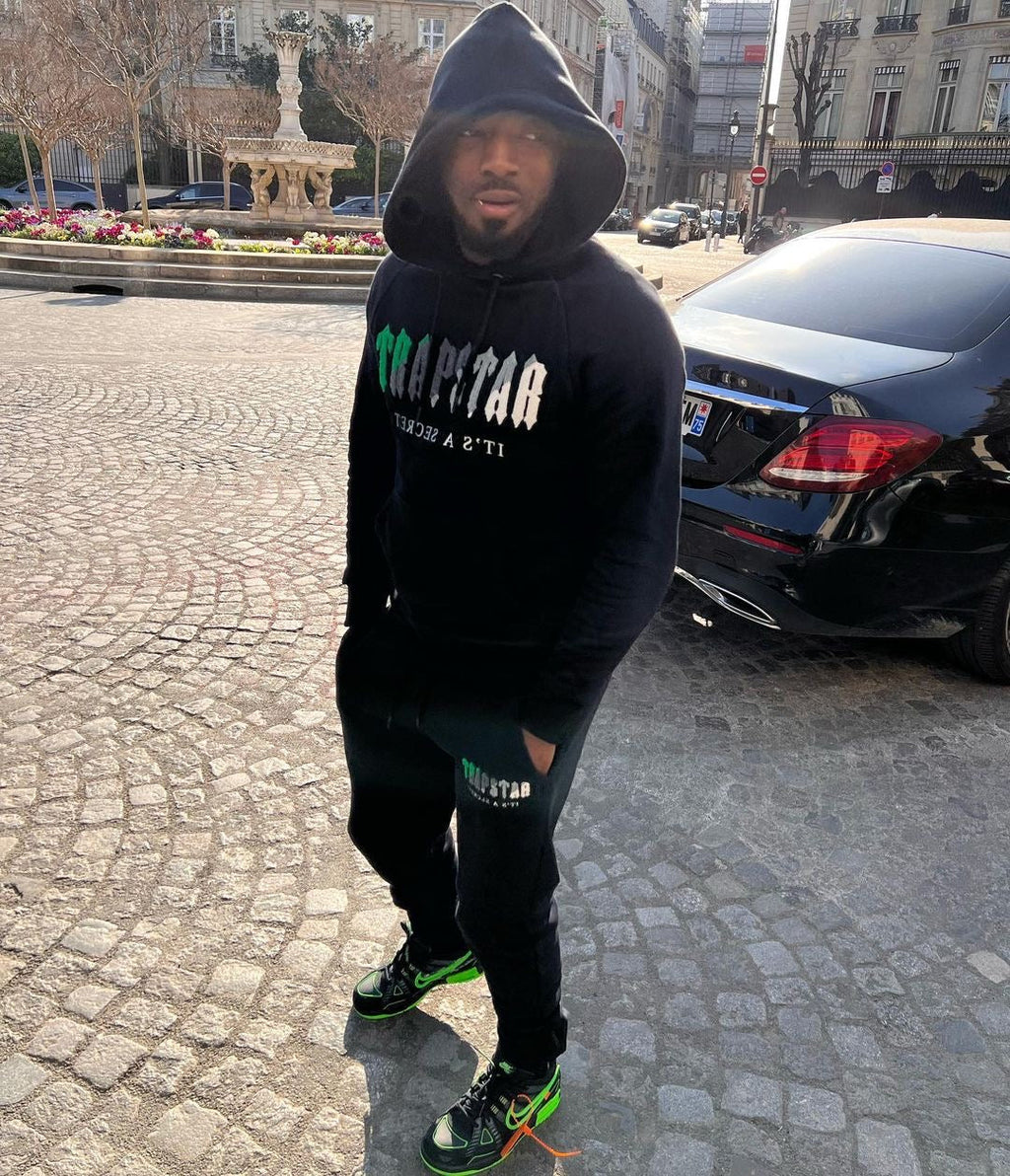 Trapstar Chenille Decoded Tracksuit - Black/Grey Ironleague