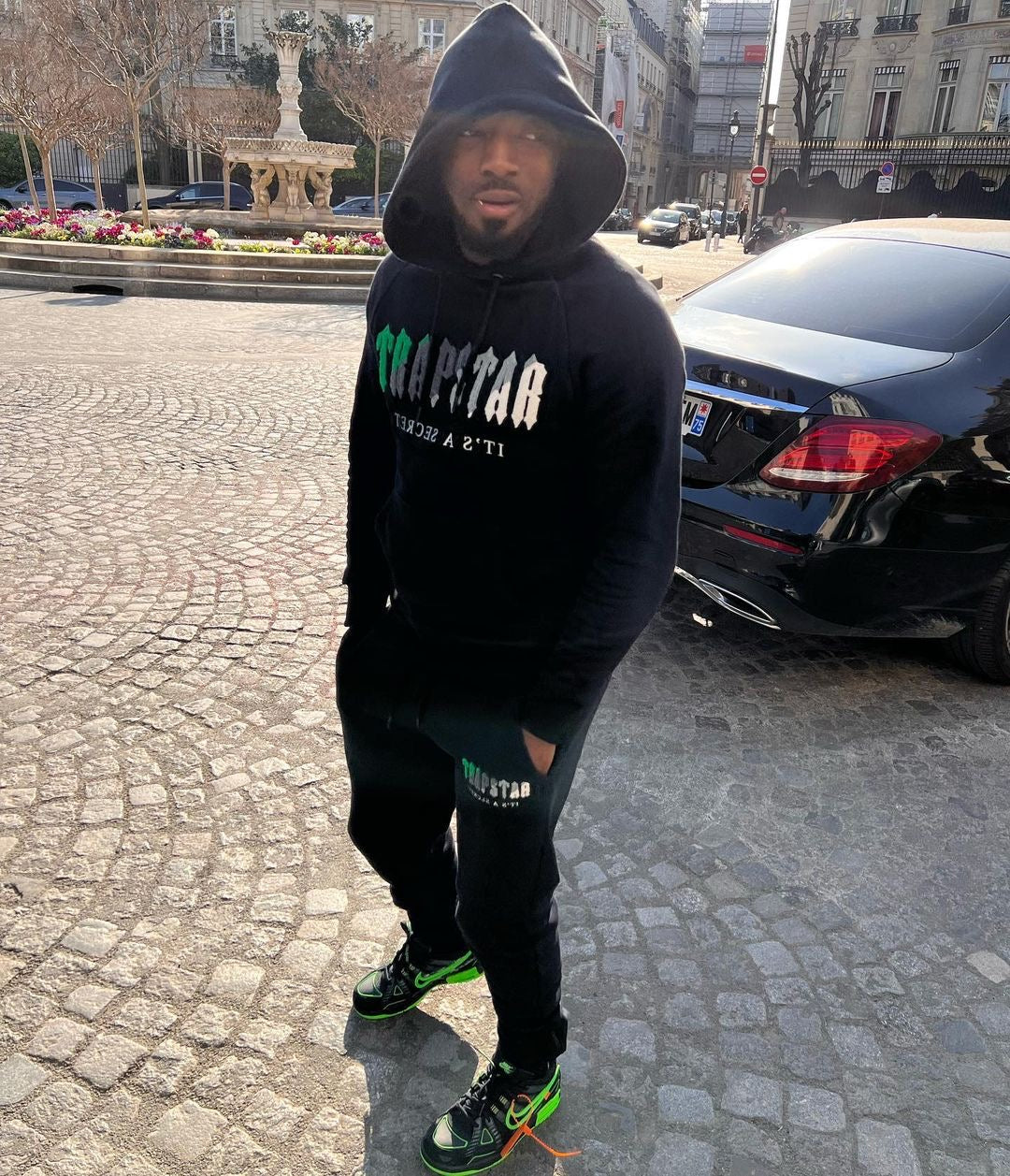 Trapstar Chenille Decoded Tracksuit - Black/Grey Ironleague