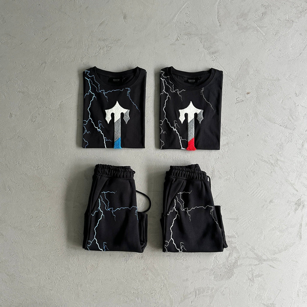 Trapstar Lightning Short Set - Red/Blue Ironleague