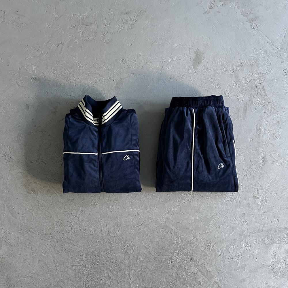 Corteiz Velour Set - Blue Ironleague