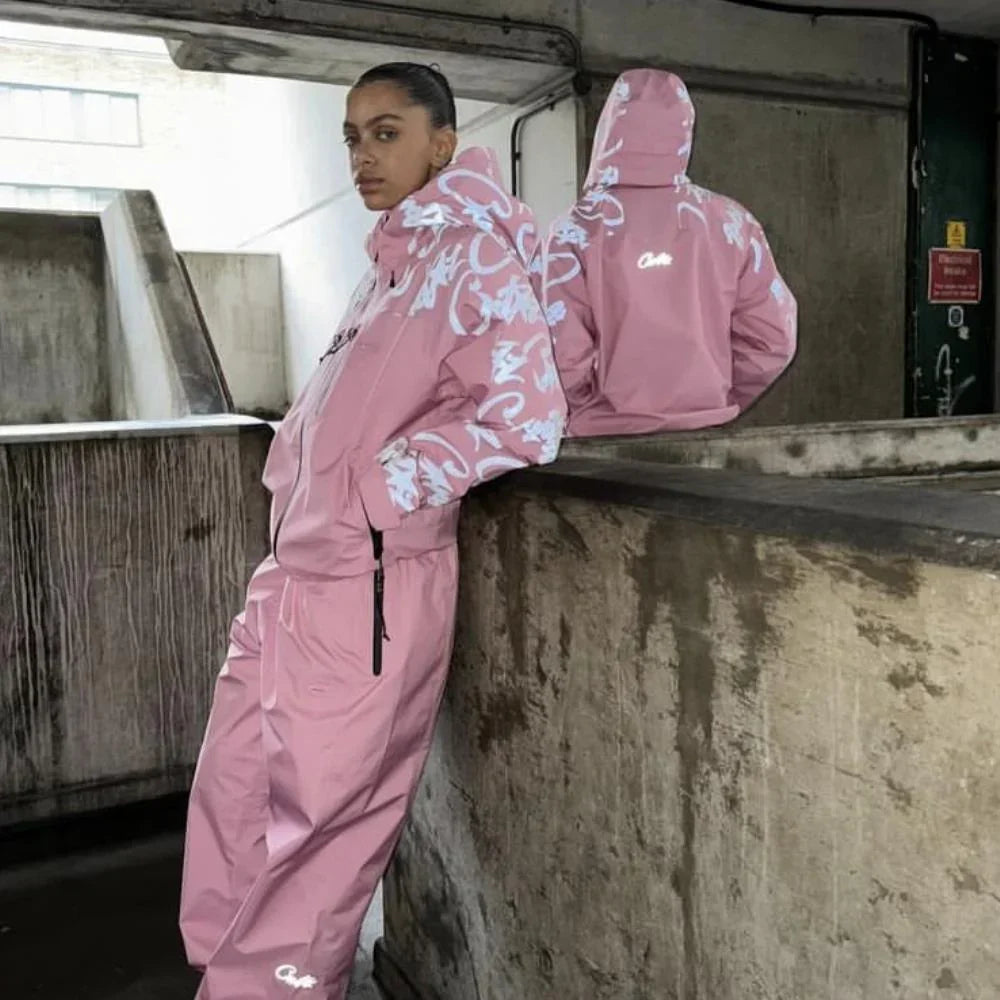 Corteiz Elitework Shell Jacket - Pink Ironleague