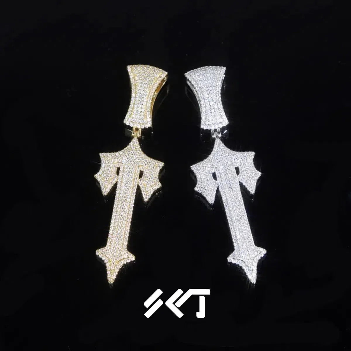 Trapstar Iced Out Necklaces - Silver/Gold Ironleague