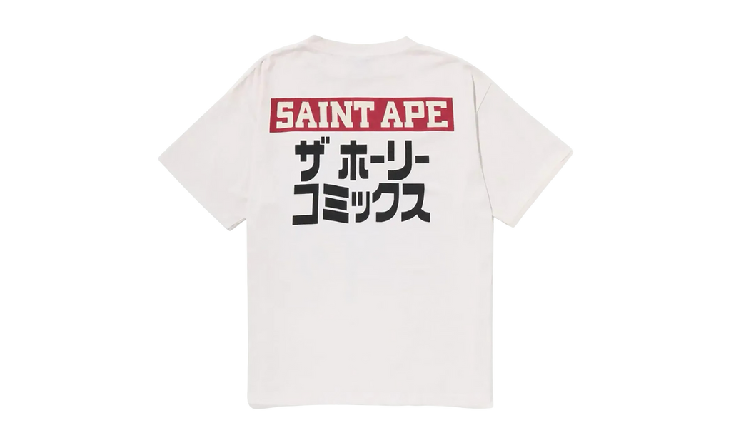 BAPE Squadron Tee Saint Mxxxxxx - Vinatage White 1J23 109 901
