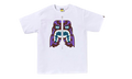 BAPE Colors Tiger T-Shirt White / Purple 1J30 110 057 WH