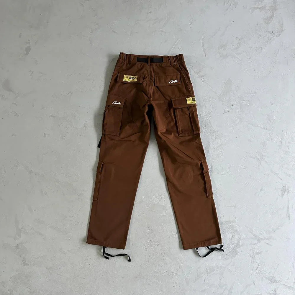 Corteiz Island Cargo Pants - Brown Ironleague
