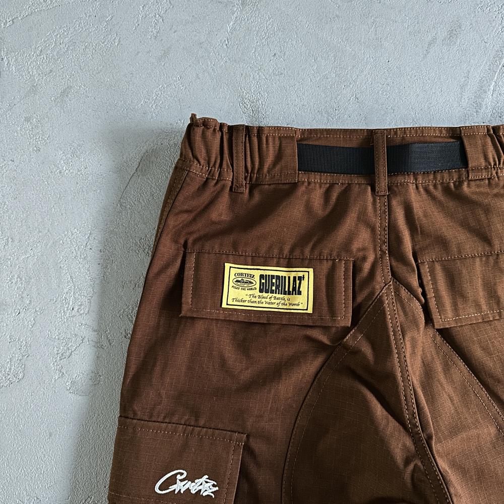Corteiz Island Cargo Pants - Brown Ironleague