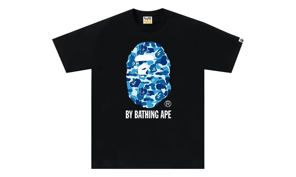 BAPE ABC Camo By Bathing Ape Tee Black / Blue 1J30 110 006 BLACK BLUE