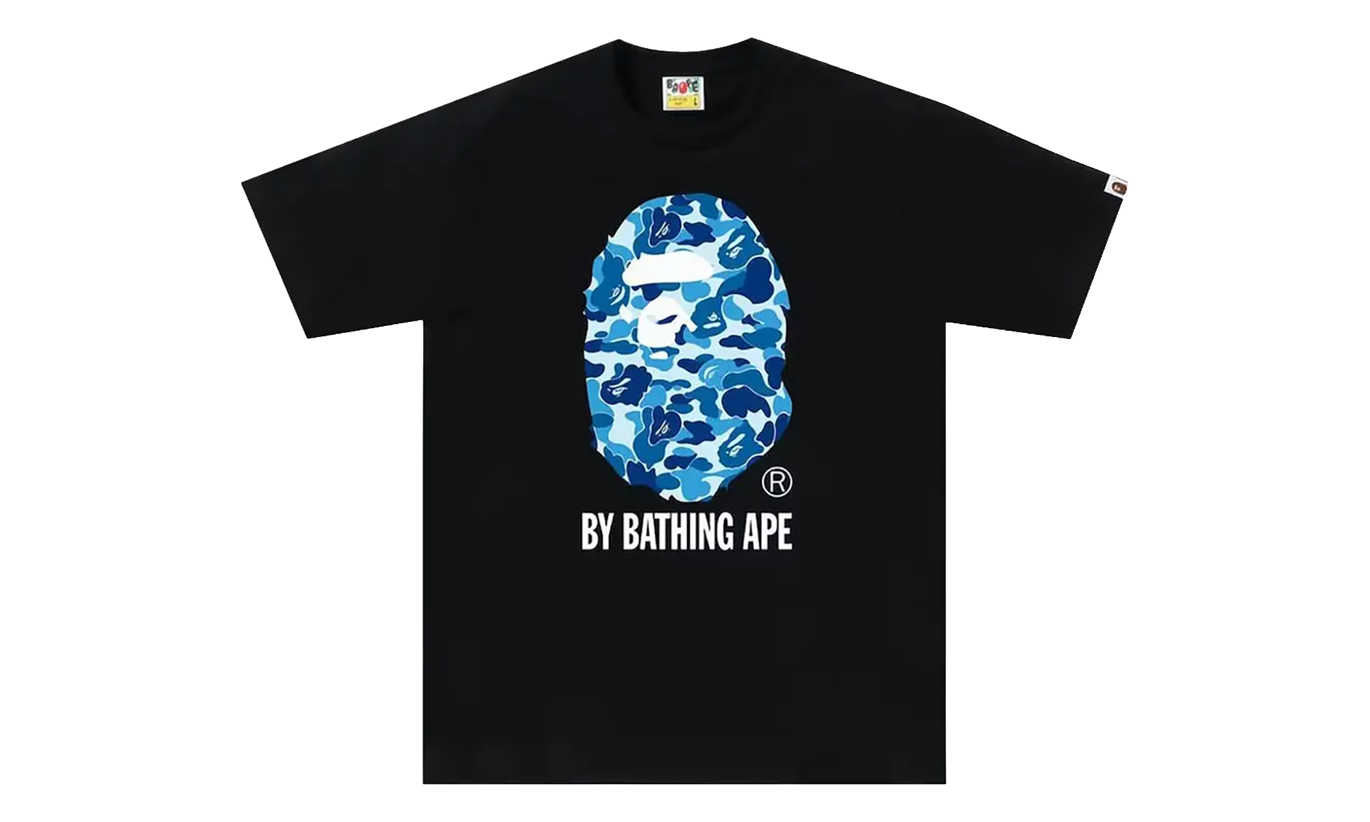 BAPE ABC Camo By Bathing Ape Tee Black / Blue 1J30 110 006 BLACK BLUE