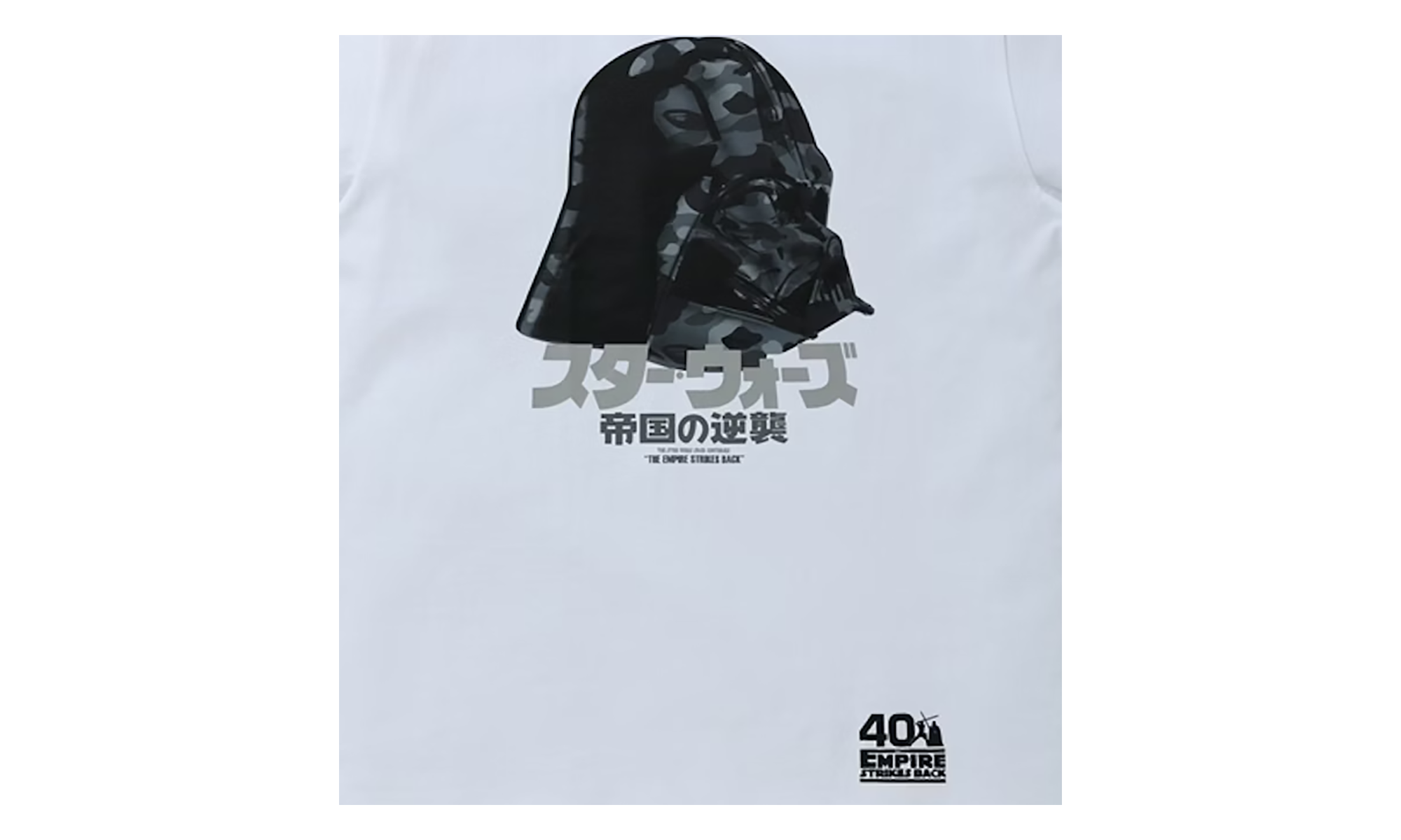 BAPE STAR WARS DARTH VADER SHIRT White BAPE022