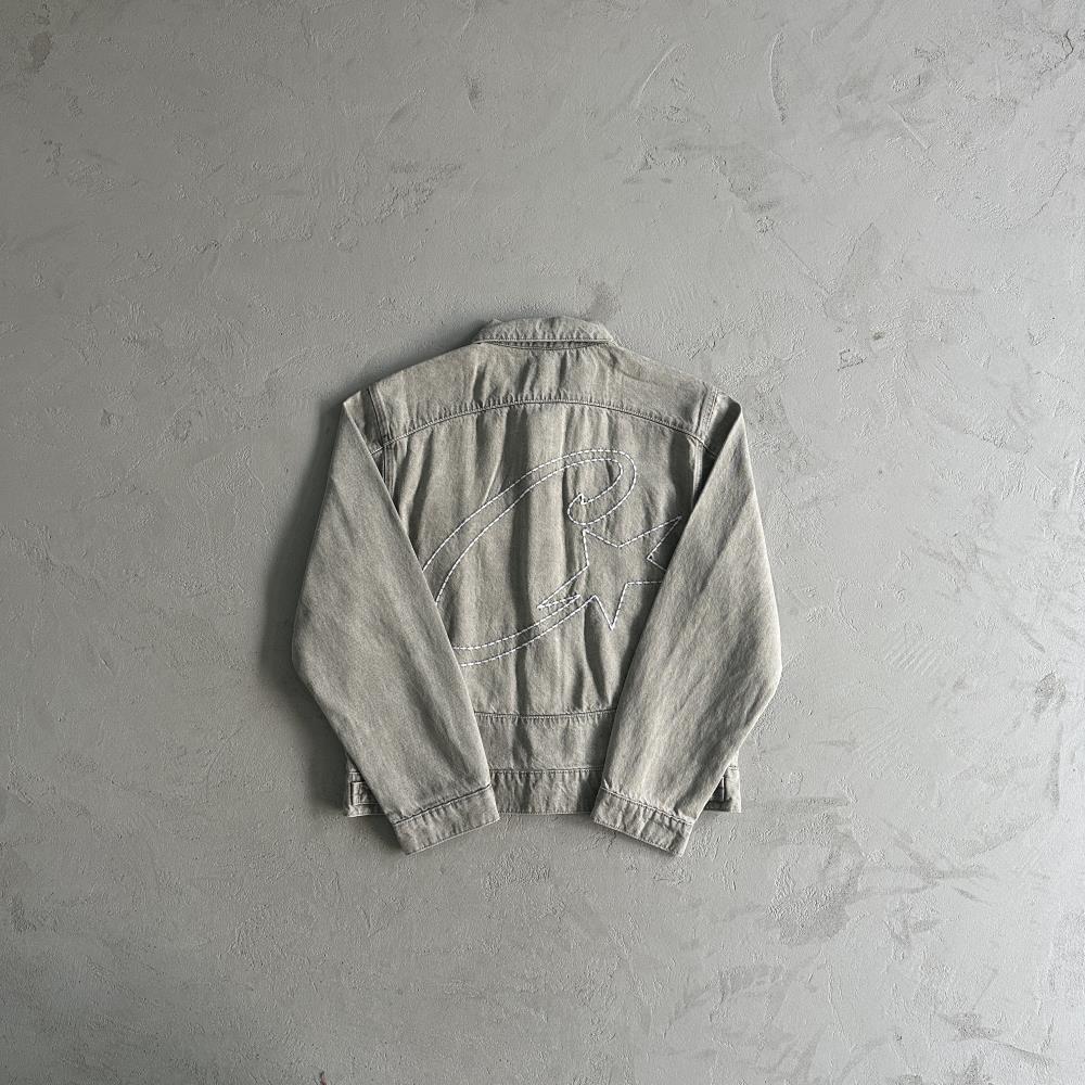 Corteiz C-Star Denim Jacket - Grey Ironleague