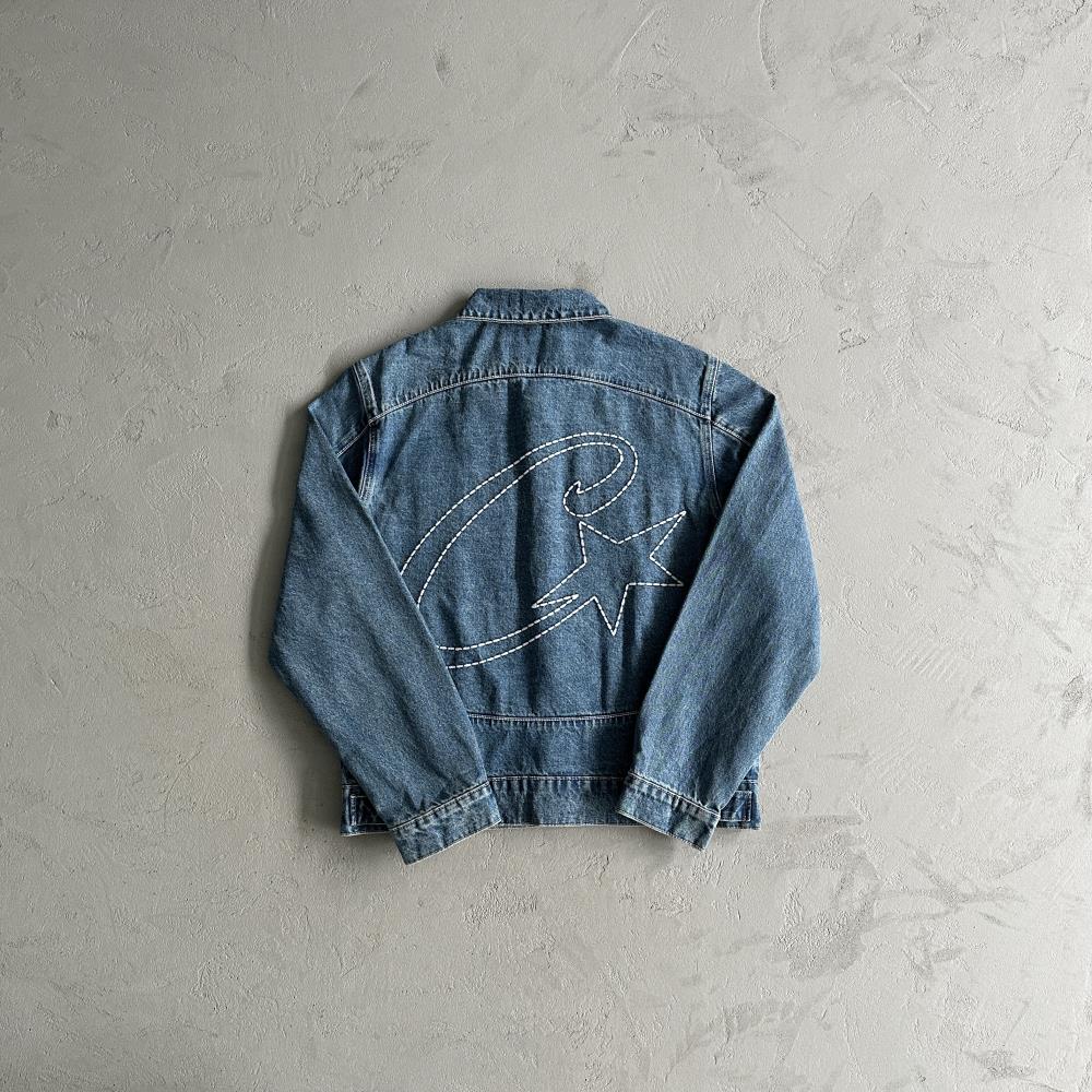 Corteiz C-Star Denim Jacket - Blue Ironleague