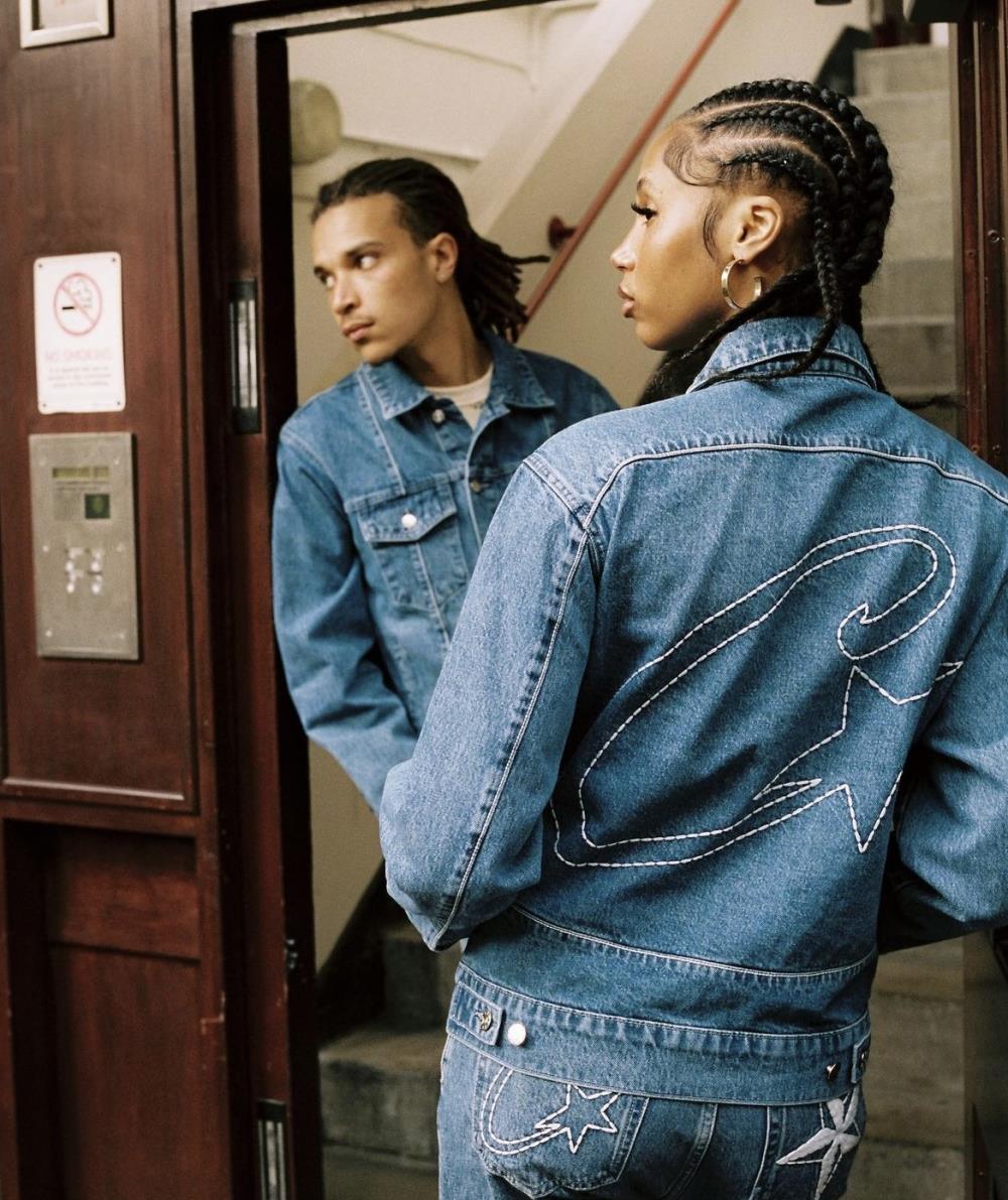 Corteiz C-Star Denim Jacket - Blue Ironleague